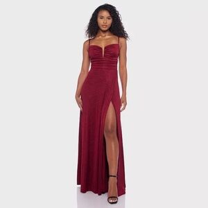 NWT B Darlin Red Gown - Size 1/2